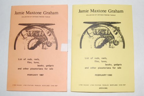 LIST OF RODS, REELS, FLIES, LURES, BOOKS, GADGETS AND OTHER PISCATORIANA FOR SALE. February 1987. 56 p. PLUS Same Catalogue for February 1990. 61 p. 8vo illus. Published Privately By the Author, Peebles [Scotland.] Soft Cover.